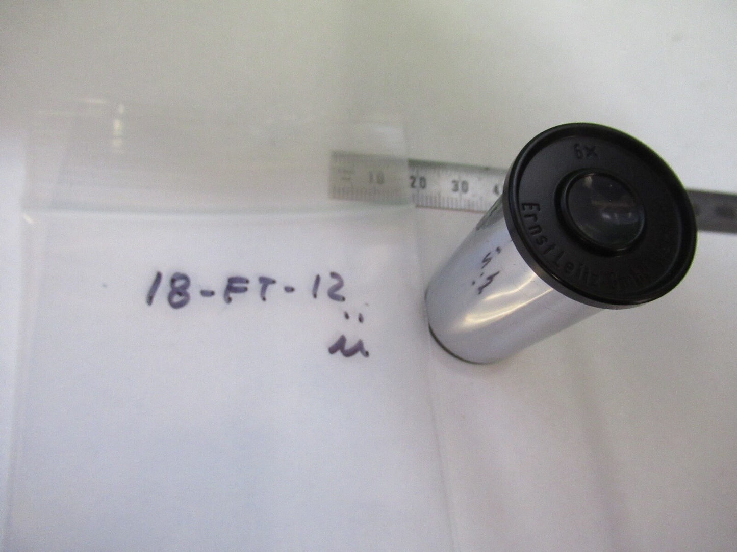 ERNST LEITZ WETZLAR GERMANY EYEPIECE 6X MICROSCOPE PART AS PICTURED 18-FT-12