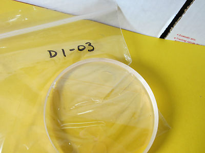 OPTICAL LENS FILTER UV ULTRAVIOLET chipped on edge LASER OPTICS BIN#D1-03
