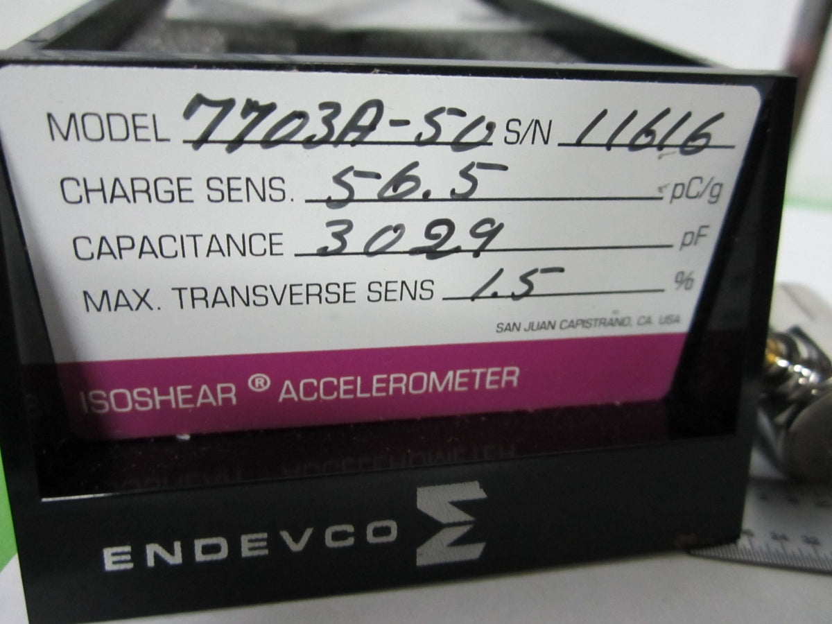 Meggitt Endevco Accelerometer 7703-50 50 pC/g Vibration Sensor