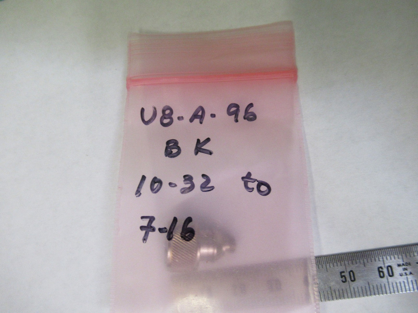 BRUEL KJAER CONNECTOR 10-32 to 7/16 for accelerometer vibration sensor U8-A-96
