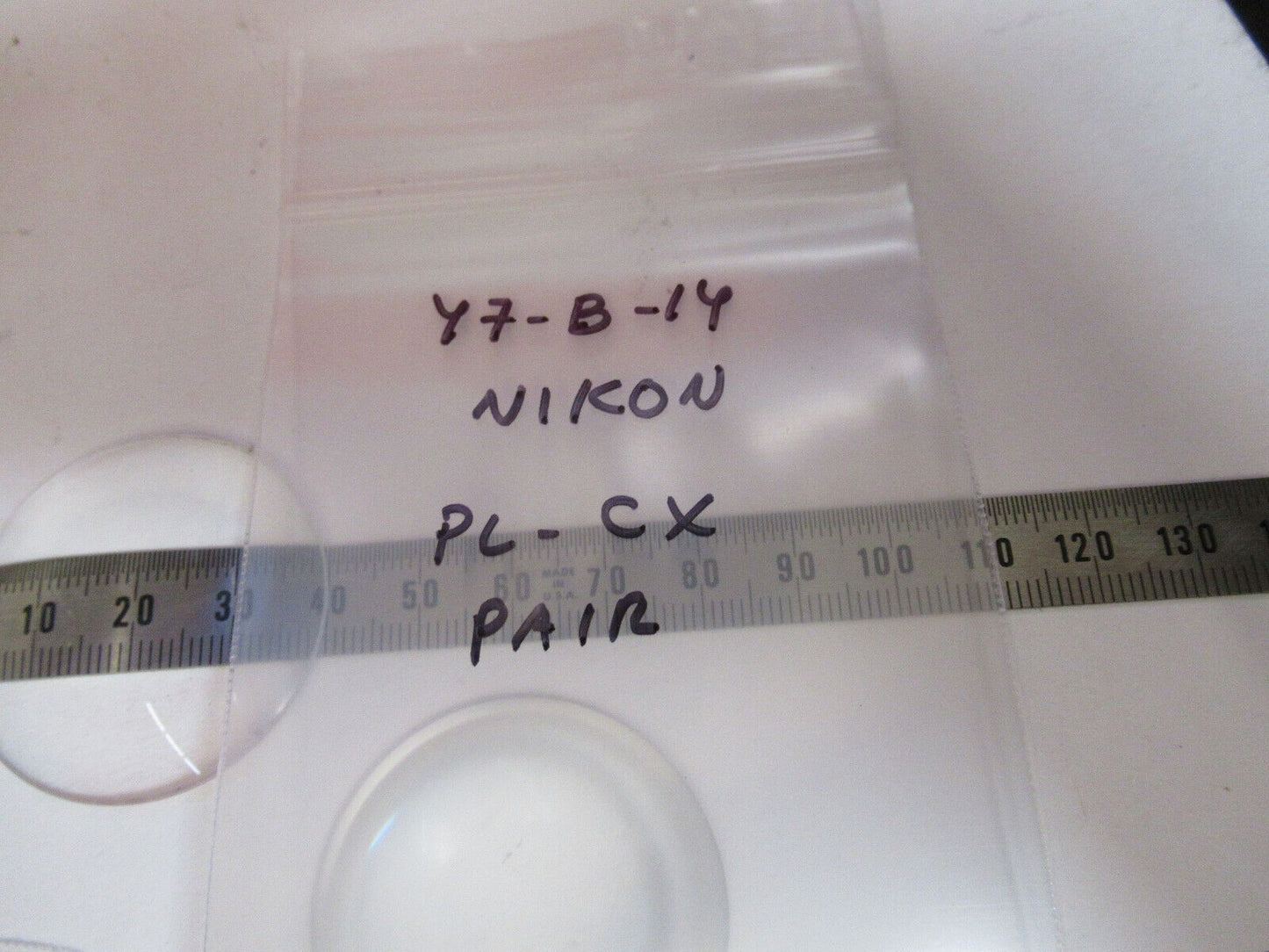NIKON JAPAN OPTICAL PAIR PLANO CONVEX LENSES AS PICTURED Y7-B-14