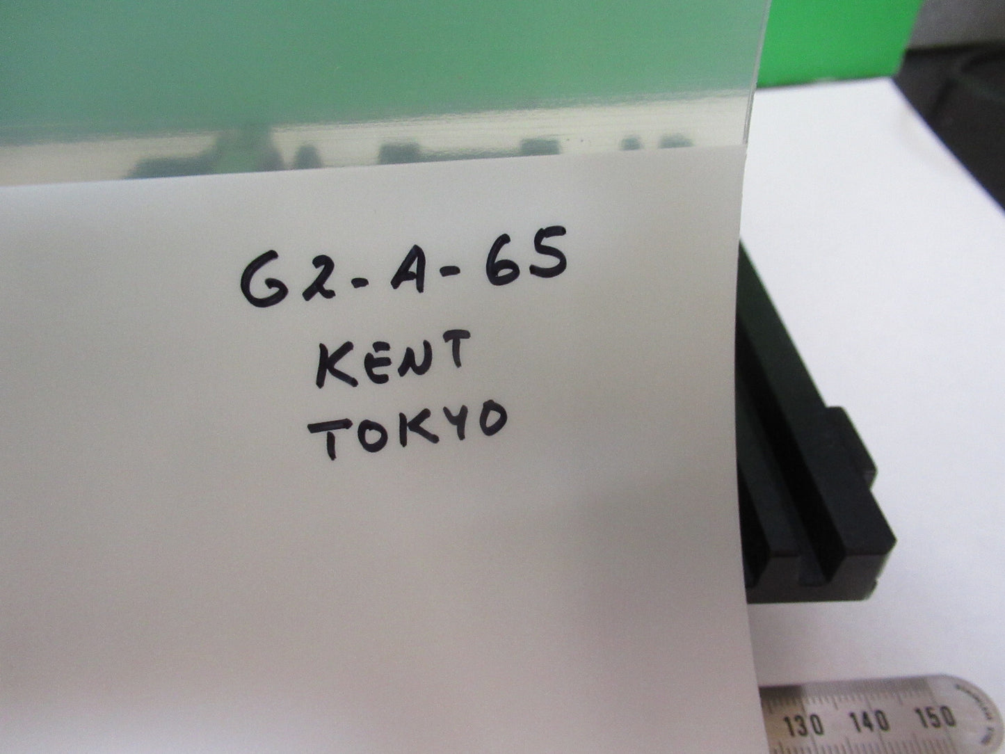 MICROSCOPE PART KENT TPKYO XY STAGE TABLE WORKS FINE AS PICTURED #G2-A-65