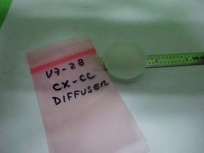 MICROSCOPE PART OPTICAL LENS DIFFUSER FROSTED CX CC THICK AS IS OPTICS BIN#V7-28