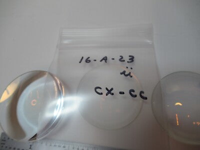 Optical Lot 3 Ea Glass Lenses Cx Cc Laser Optics