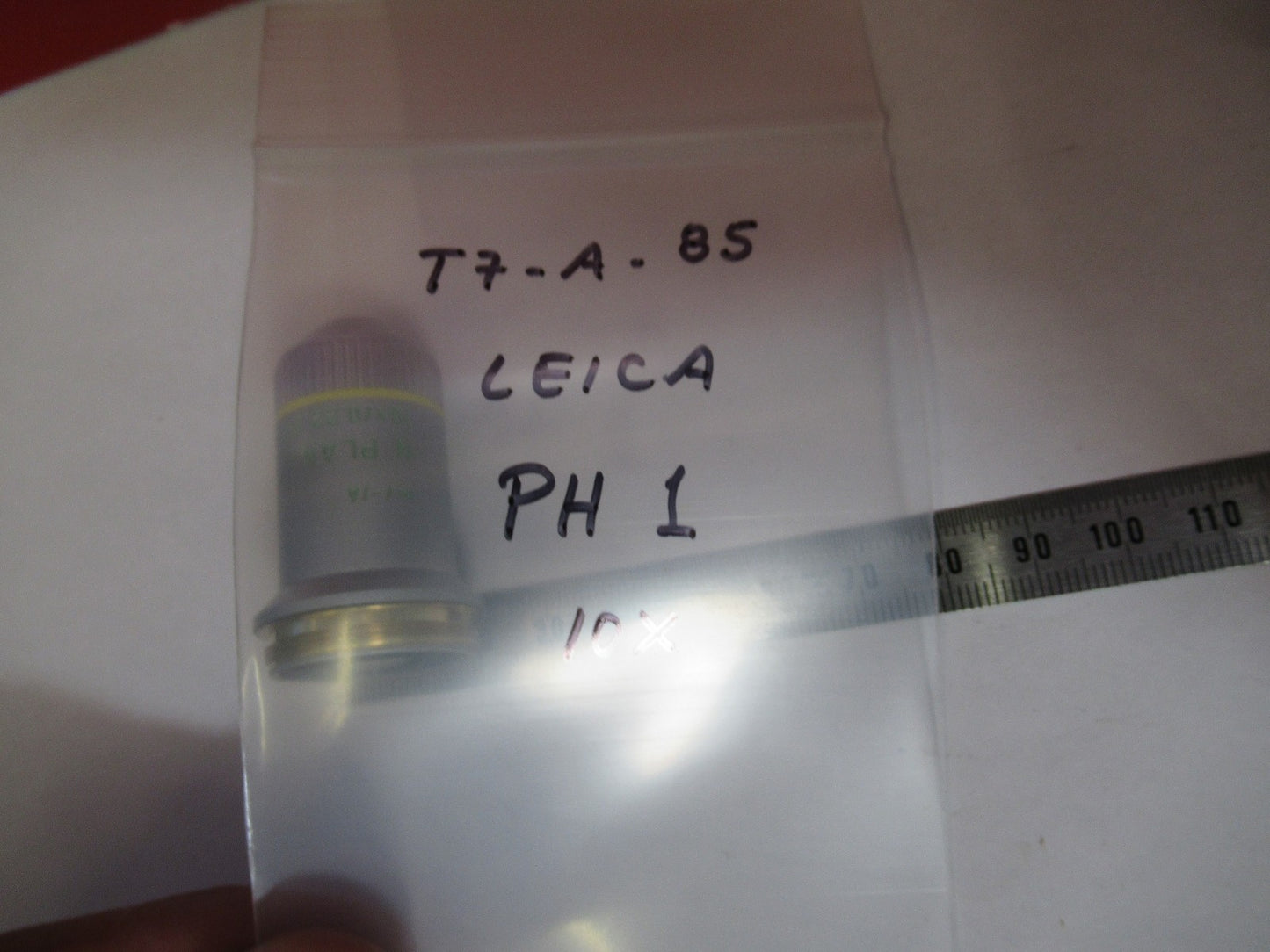 LEICA PHASE OBJECTIVE 10X INFINITY OPTICS MICROSCOPE PART AS PICTURED T7-A-85