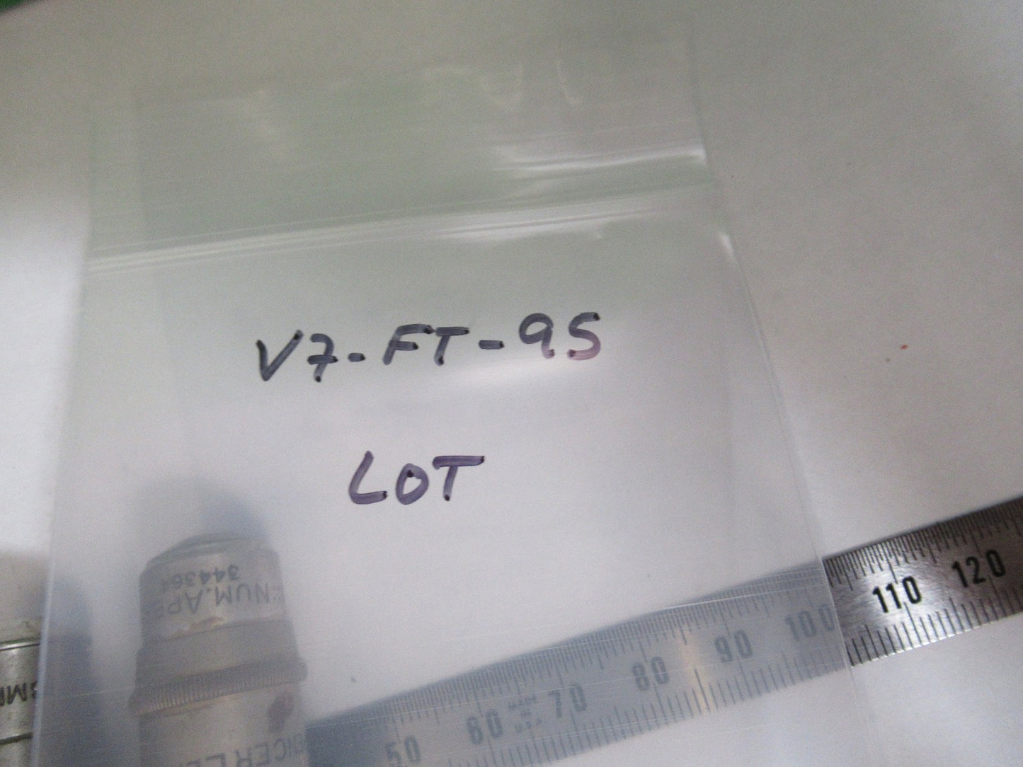 ANTIQUE LOT OBJECTIVES SPENCER 10X 44X MICROSCOPE PART PHASE AS PIC V7-FT-95