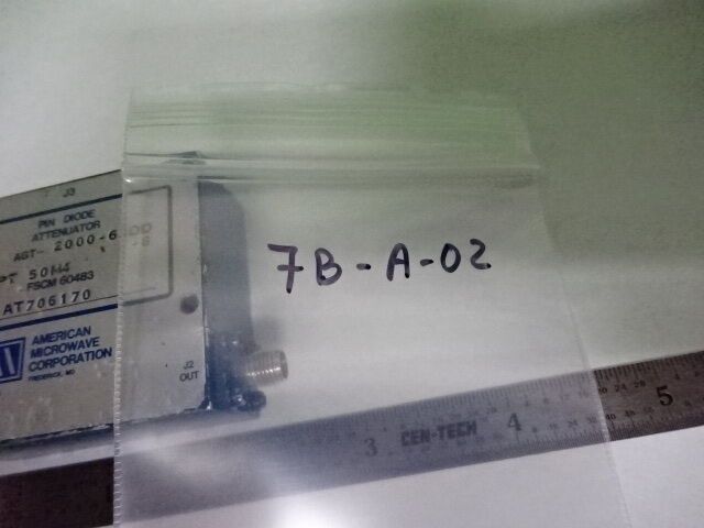 ATTENUATOR FREQUENCY RF PIN DIODE ATTENUATOR AGT-2000 MICROWAVE AS IS #7B-A-02