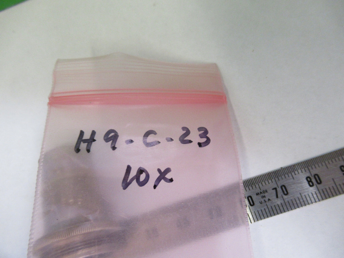 ANTIQUE OBJECTIVE 10X SPENCER LENS MICROSCOPE PART AS PICTURED &H9-C-23