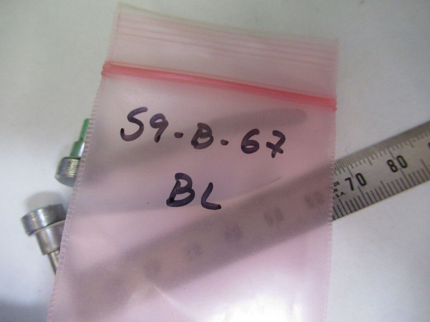 BAUSCH LOMB PAIR CLIPS STAGE MICROSCOPE PART AS PICTURED #S9-B-67