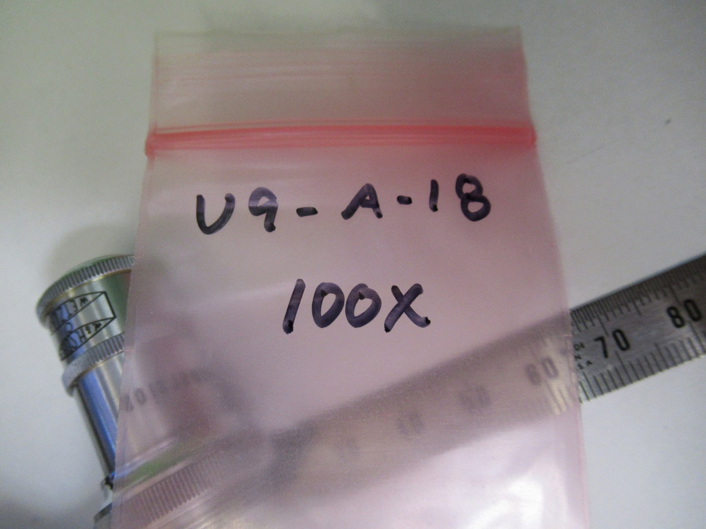 SEIBERT WETZLAR 100X GERMANY OBJECTIVE LENS MICROSCOPE PART AS PICTURED U9-A-18