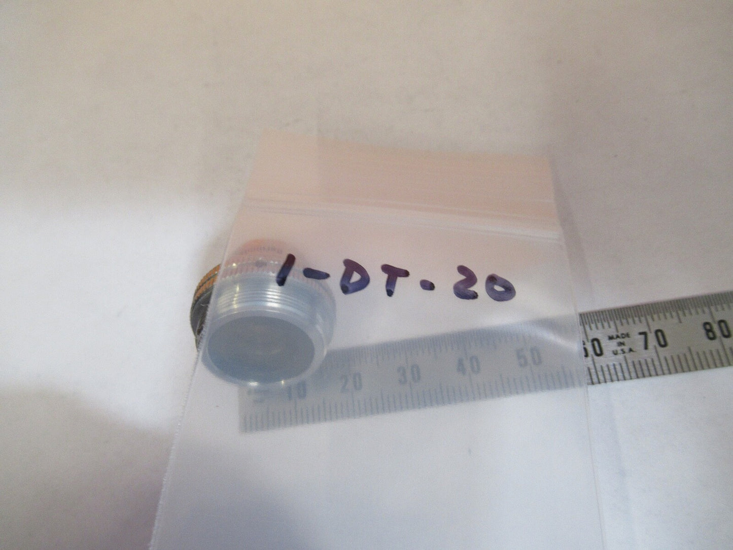 LEITZ WETZLAR 3.5X /170 OBJECTIVE LENS OPTIC MICROSCOPE PART AS PICTURED 1-DT-20