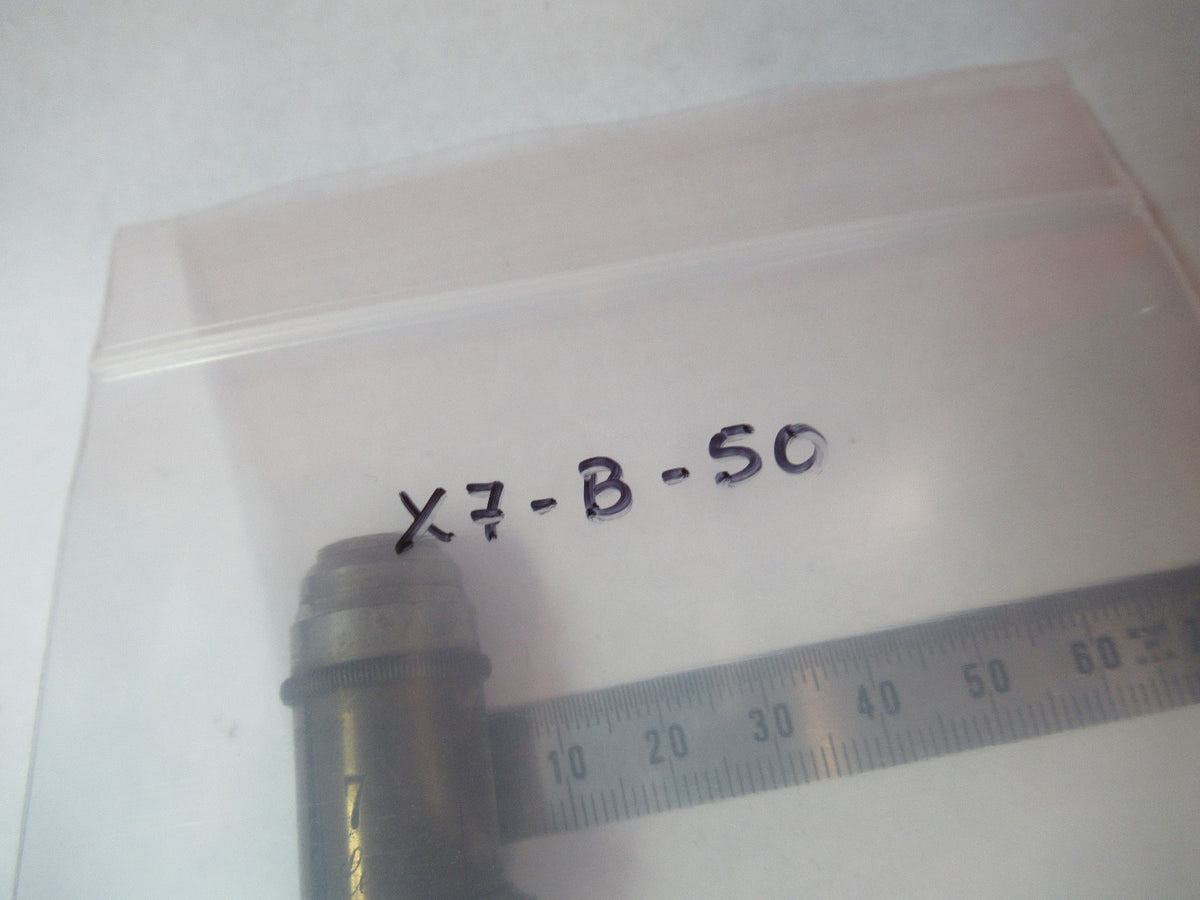 Ernst Leitz Germany "7" Brass Objective Microscope Part
