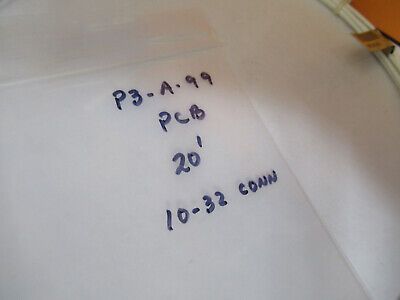 PCB PIEZOTRONICS CABLE 002A20 for ACCELEROMETER SENSOR AS PICTURED P3-A-99