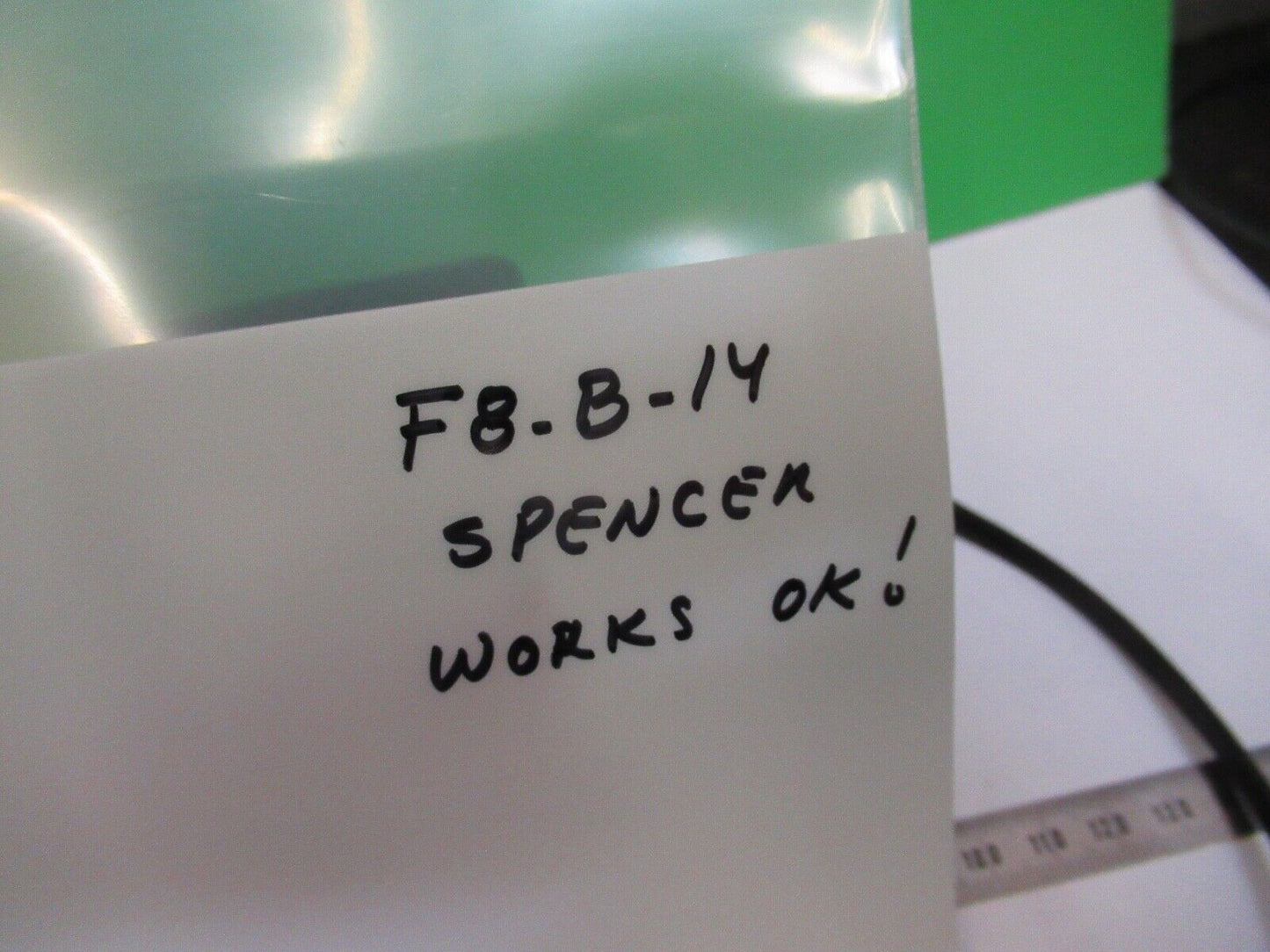 VINTAGE SPENCER LAMP ILLUMINATOR ASSEMBLY WORKS FINE MICROSCOPE PART F8-B-14