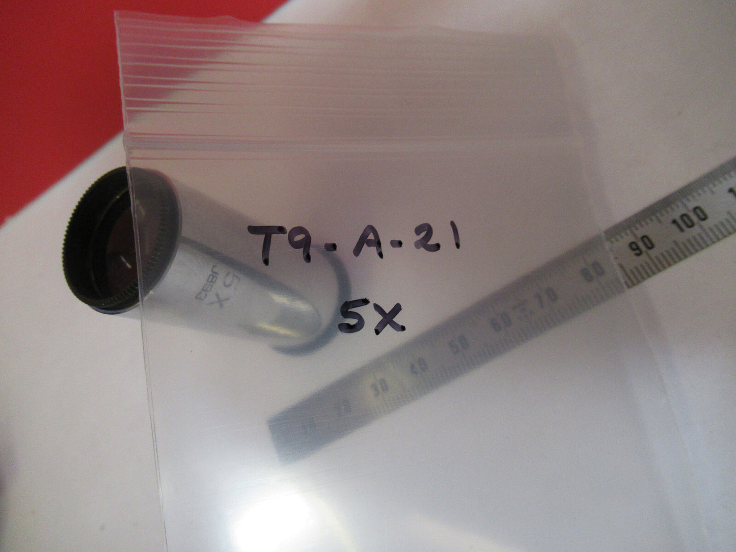 ANTIQUE AO SPENCER 5X LENS OCULAR EYEPIECE MICROSCOPE PART AS PICTURED T9-A-21
