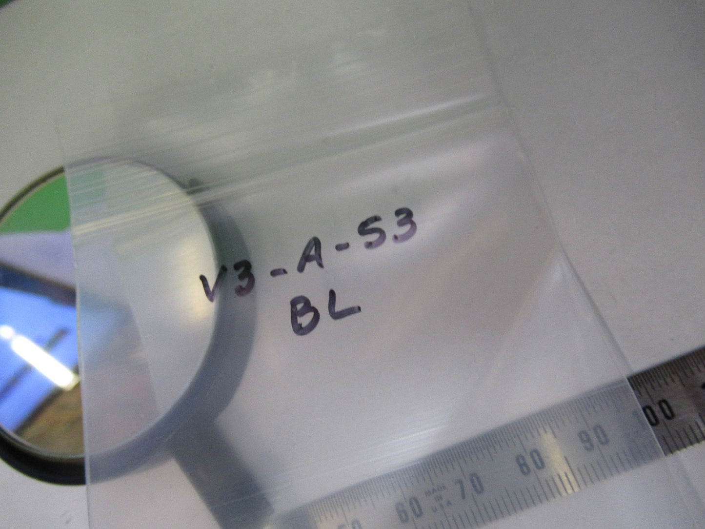 ANTIQUE BAUSCH LOMB MIRROR ASSEMBLY OPTICS MICROSCOPE PART AS PICTURED V3-A-53