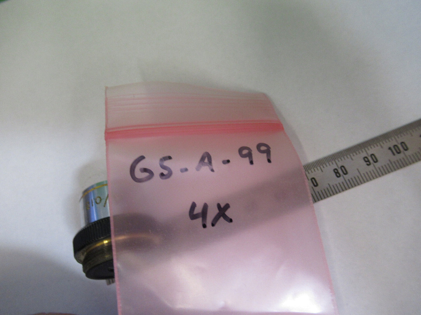 METZ 4X OBJECTIVE LENS MICROSCOPE PART AS PICTURED G5-A-99