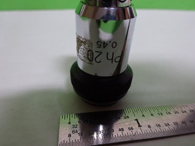 MICROSCOPE WILD HEERBRUGG SWISS OBJECTIVE 20X PH PHASE OPTICS AS IS #AI-61
