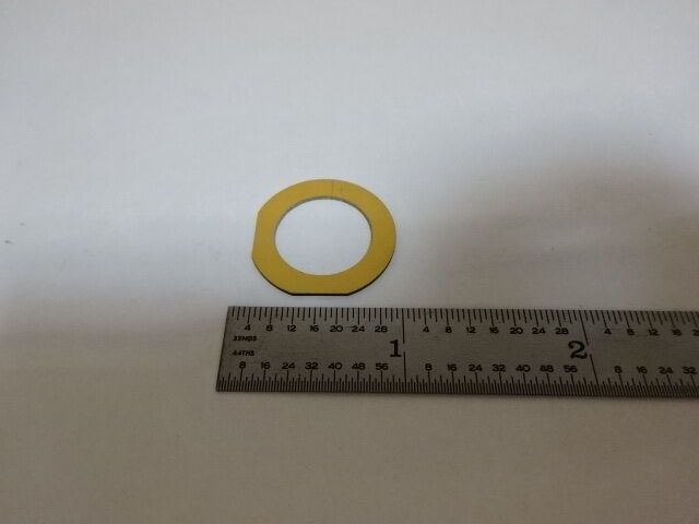 BLANK PIEZOELECTRIC QUARTZ CRYSTAL X-CUT GOLD PLATED PIEZO SENSOR AS IS #AL-17
