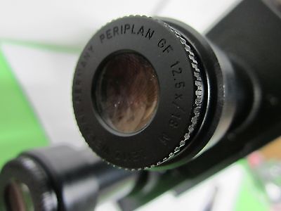 OPTICAL ERGOLUX LEITZ MICROSCOPE HEAD + EYEPIECES OPTICS 512 740/20 BIN#A7