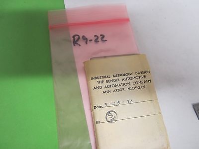 CALIBRATION STANDARD ROUGHNESS TEST BLOCK AS IS BIN#R9-22