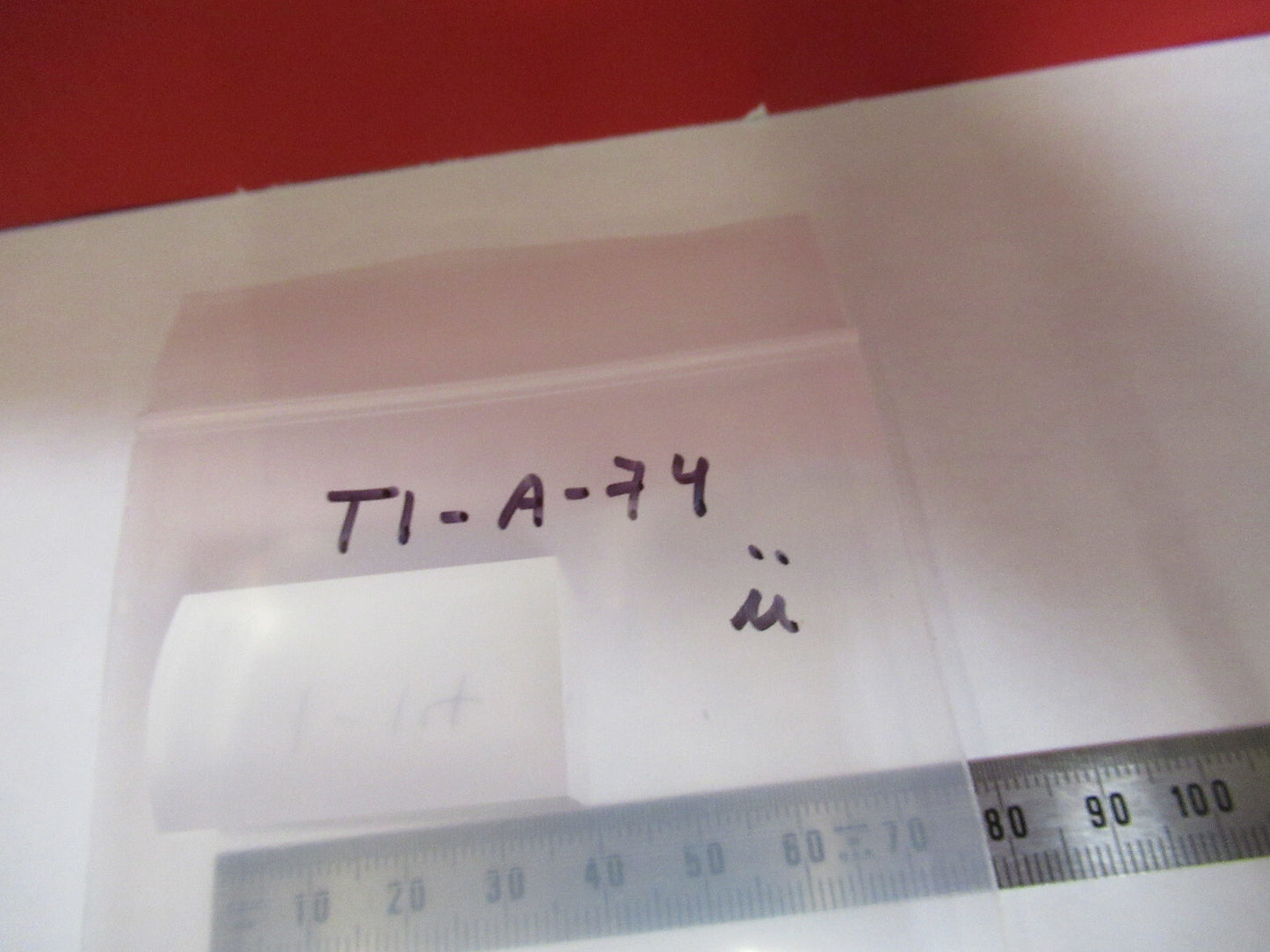 OPTICAL RECTANGULAR CONVEX LENS UNCOATED OPTICS AS PICTURED T1-A-74