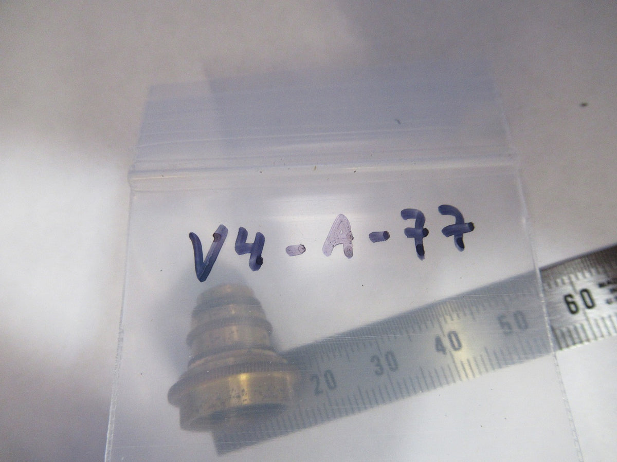 Antique Brass Objective UK London Optics Microscope Part