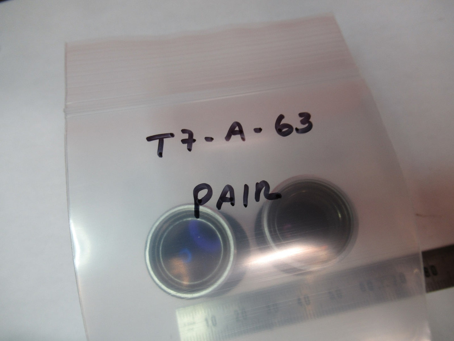 WILD HEERBRUGG SWISS 10X EYEPIECE PAIR MICROSCOPE PART AS PICTURED T7-A-63