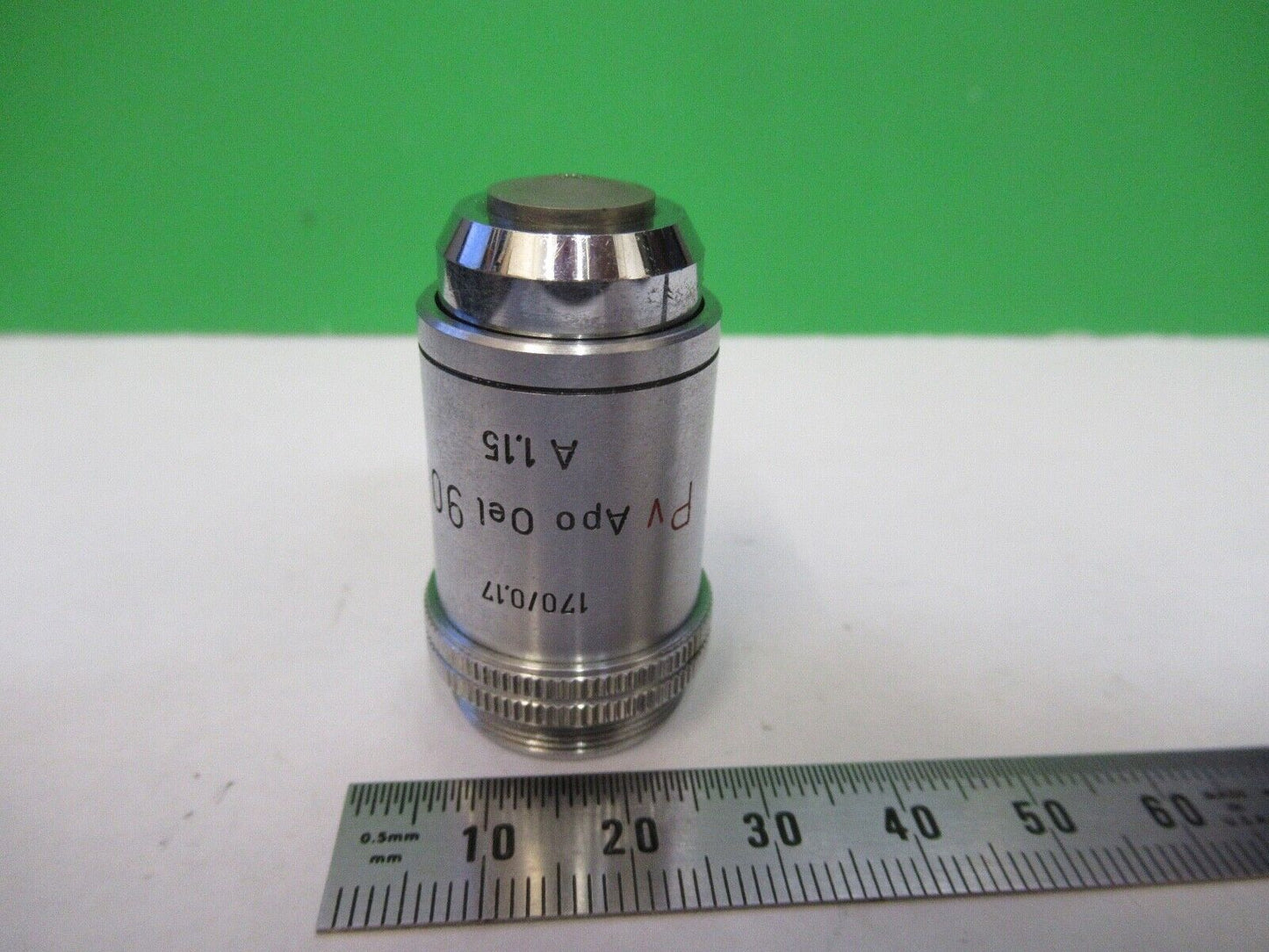 ERNST LEITZ GERMANY APO Pv 90X /170 MICROSCOPE PART AS PICTURED 8X-A-34