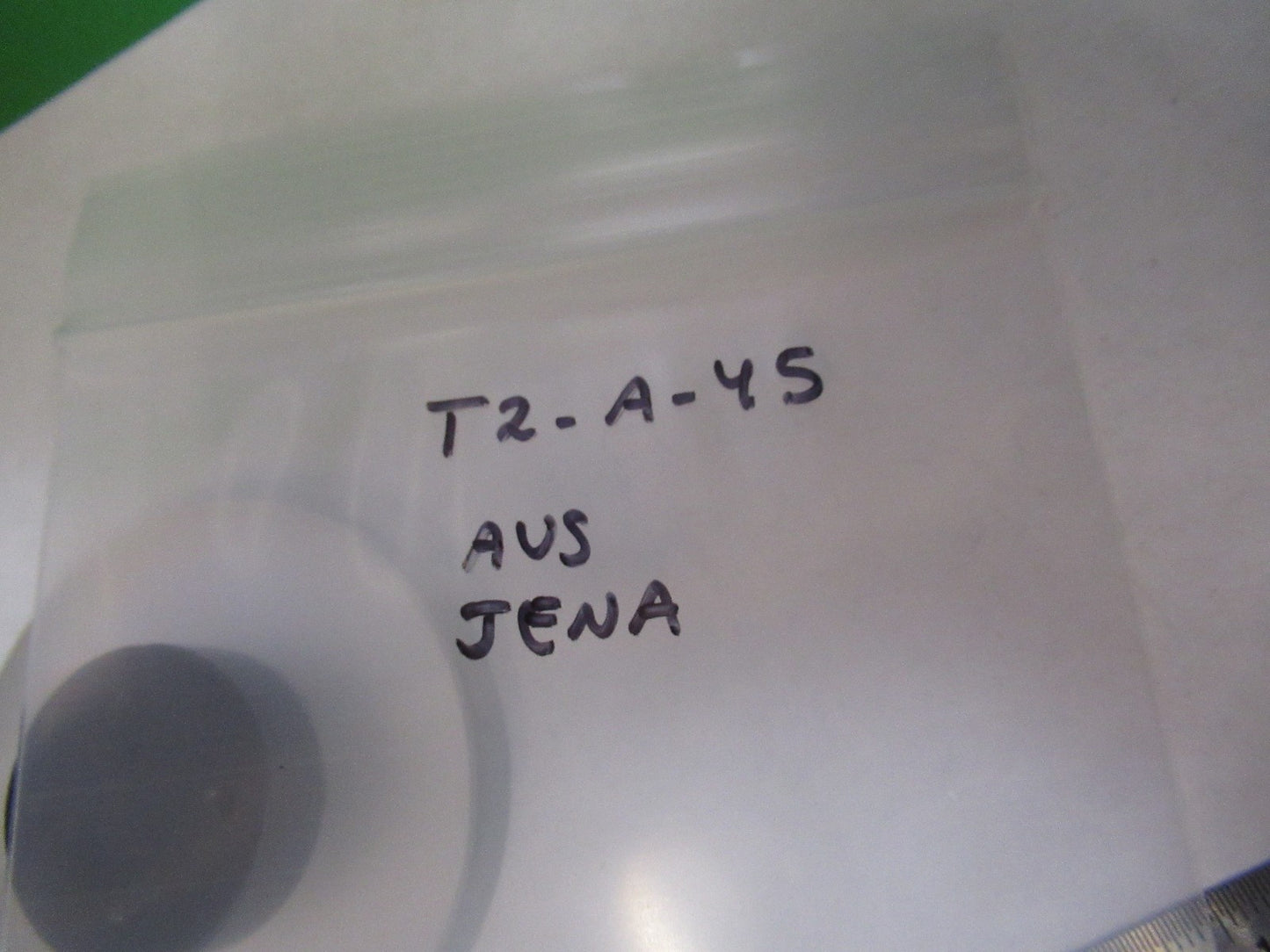 AUS JENA GERMANY MOUNTED MIRROR OPTICS MICROSCOPE PART AS PICTURED T2-A-45