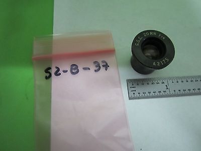 MICROSCOPE PART LENS G.S.C. 20 mm A 2175 OPTICS #S2-B-37