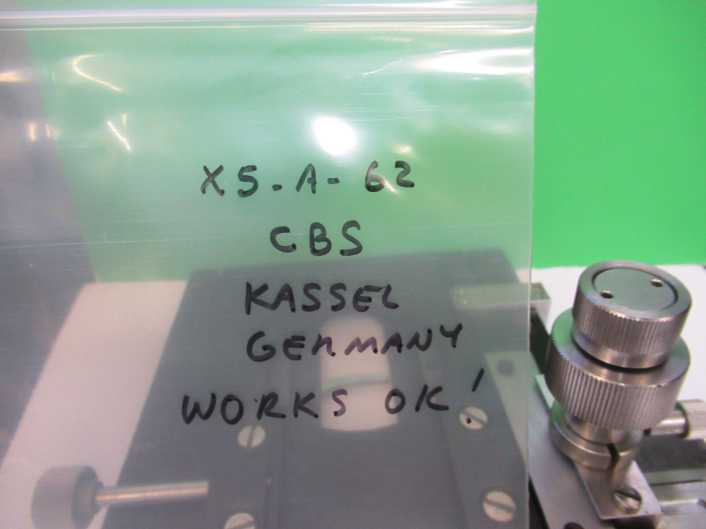Kassel Cbs Germany Xy Stage Clip Microscope Part