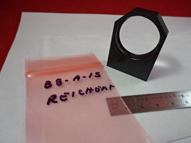 REICHERT LEICA POLYLITE MOUNTED LENS MICROSCOPE PART AS IS #B8-A-15