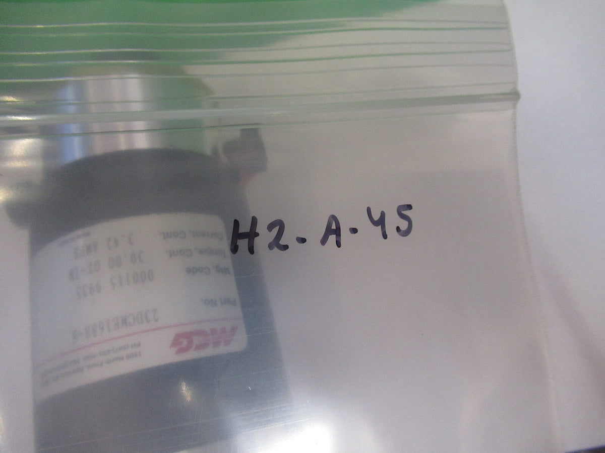 MCG DC MOTOR 23DCMG16688-6 STEP TORQUE MECHATRONICS AS PICTURED H2-A-45