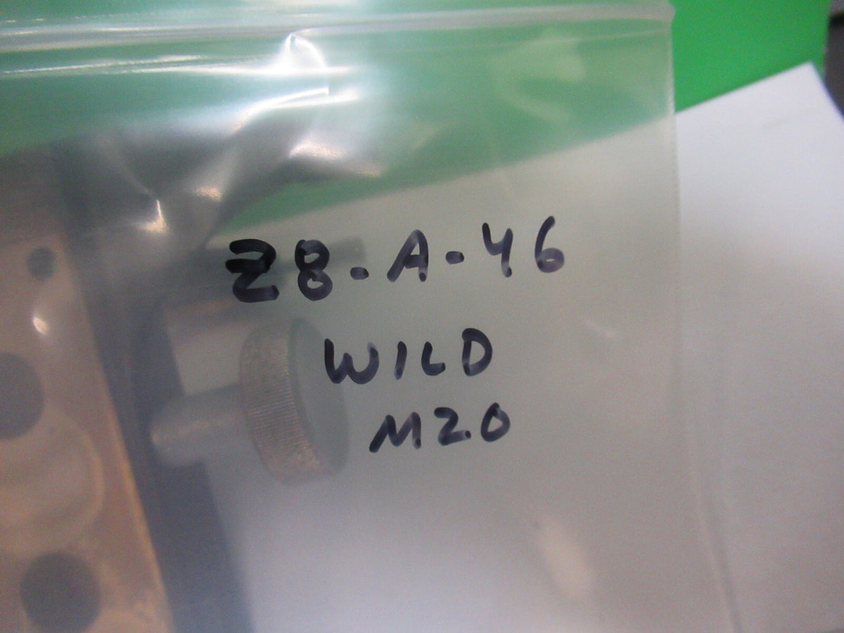 Wild M20 Brass Stage +Cond Holder Microscope Part