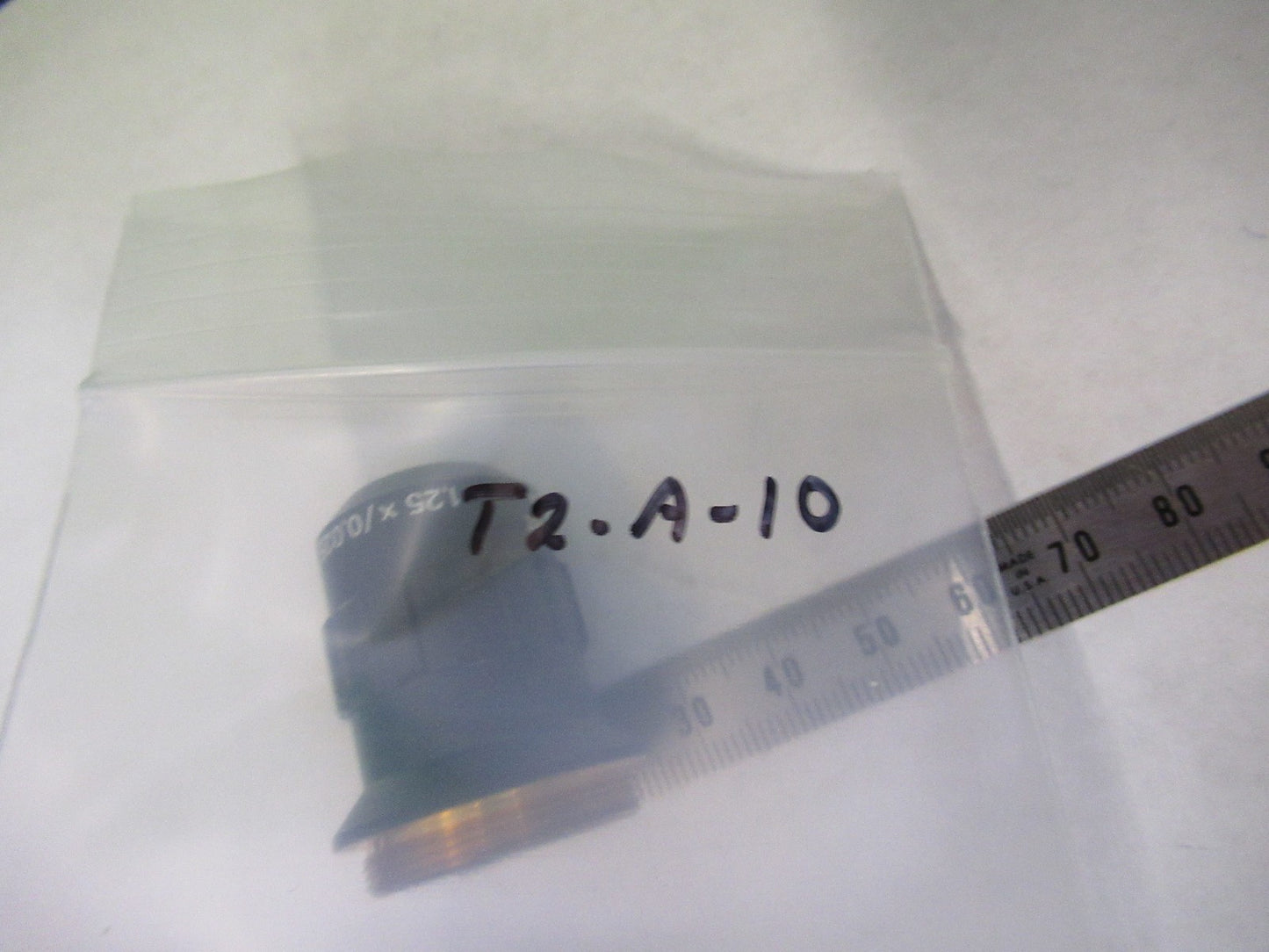 AUS JENA GERMANY INFINITY OBJECTIVE 1.25X PLANACHROMAT MICROSCOPE PART T2-A-10