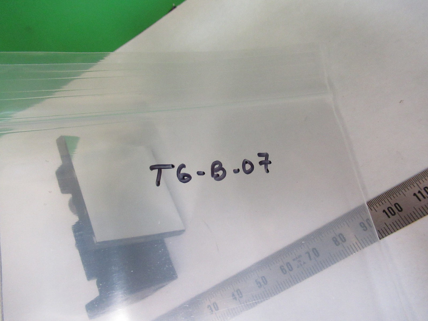 OLYMPUS JAPAN MOUNTED GLASS FLAT MIRROR MICROSCOPE PART AS PICTURED T6-B-07