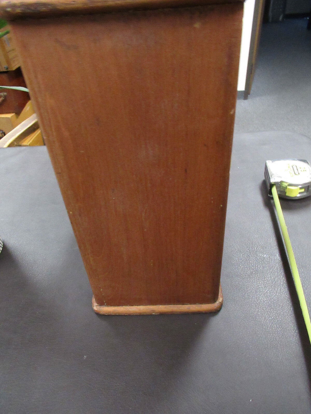 EMPTY WOOD CABINET for ANTIQUE KORITSKA MILANO MICROSCOPE PART AS PICTURED &LOB