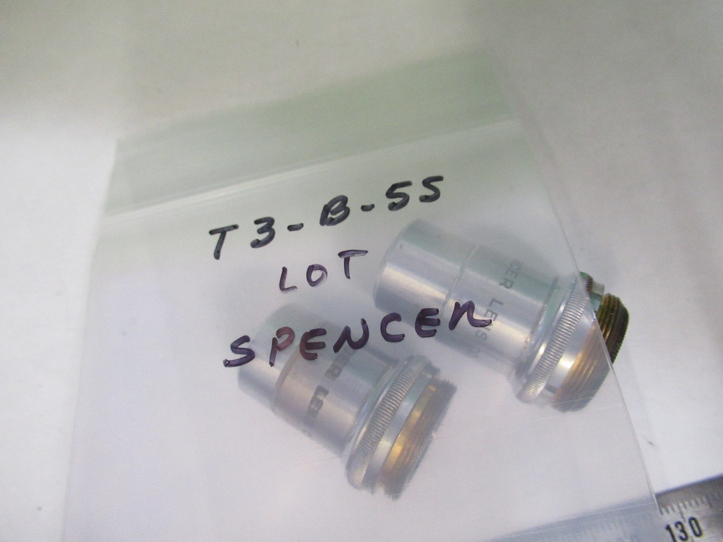 SPENCER AO ANTIQUE LOT OBJECTIVE 10X 44X MICROSCOPE PART AS PICTURED T3-B-55