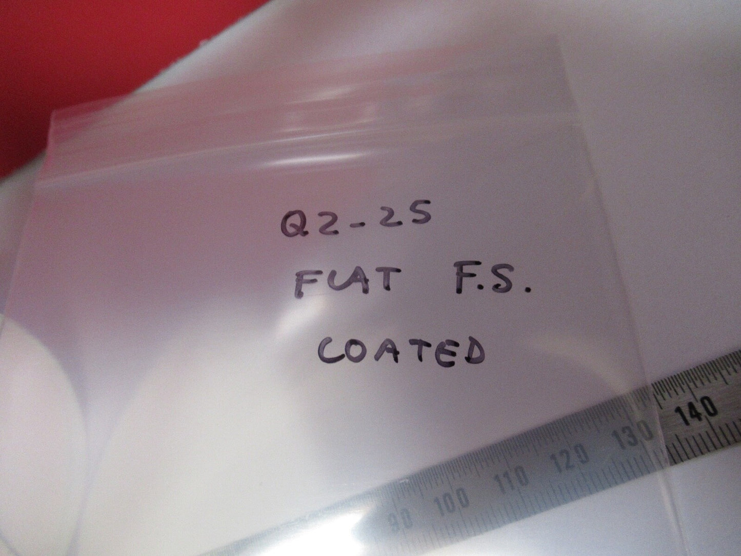 OPTICAL FLAT COATED FUSED SILICA PRO ZYGO LASER OPTICS AS PICTURED Q2-25