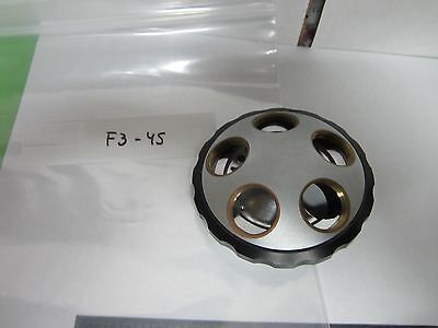 MICROSCOPE NIKON JAPAN NOSEPIECE TURRET WITHOUT OPTICS BIN#F3-45