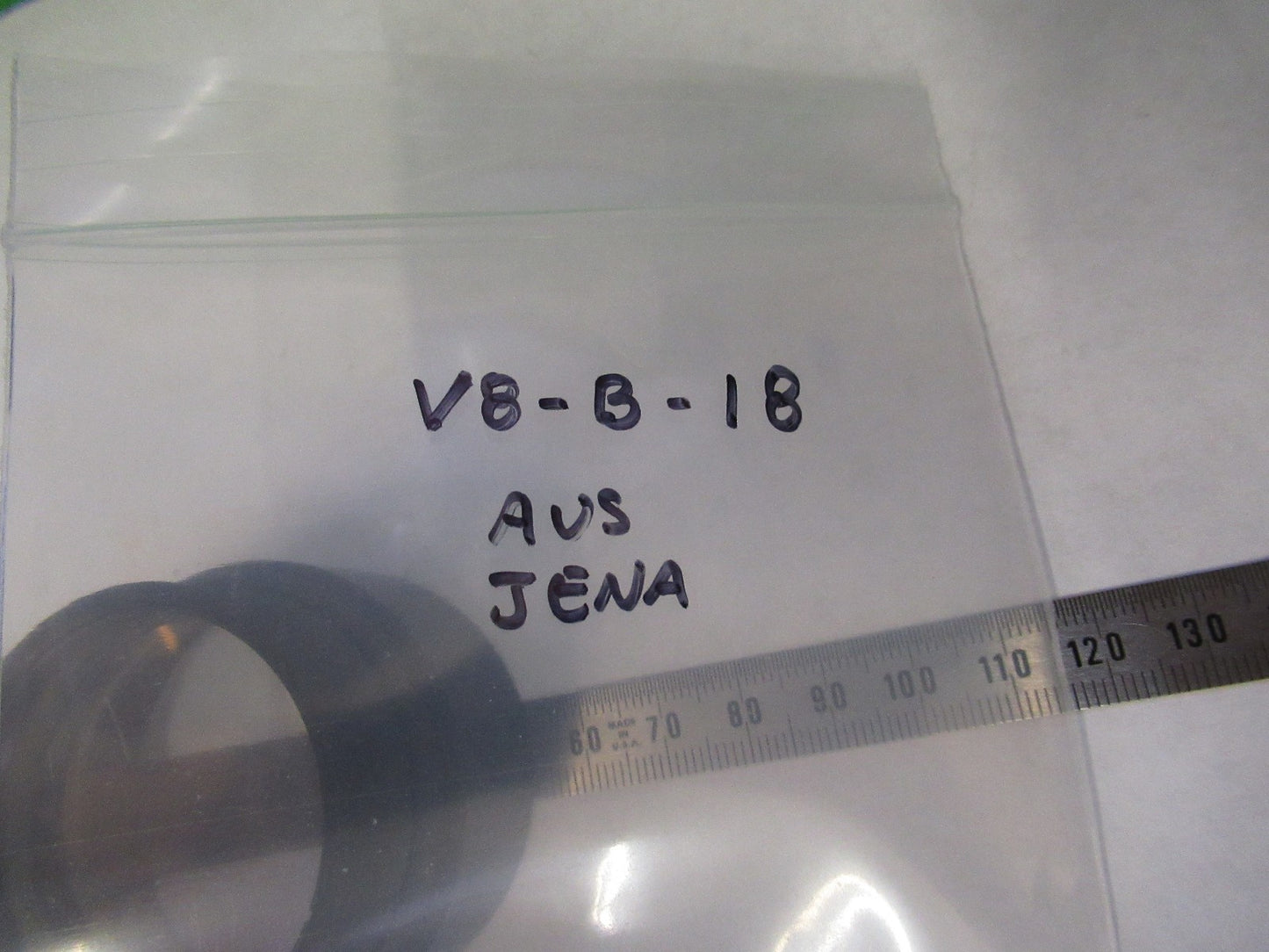 AUS JENA GERMANY MOUNTED LENS POLARIZER MICROSCOPE PART AS PICTURED V8-B-18