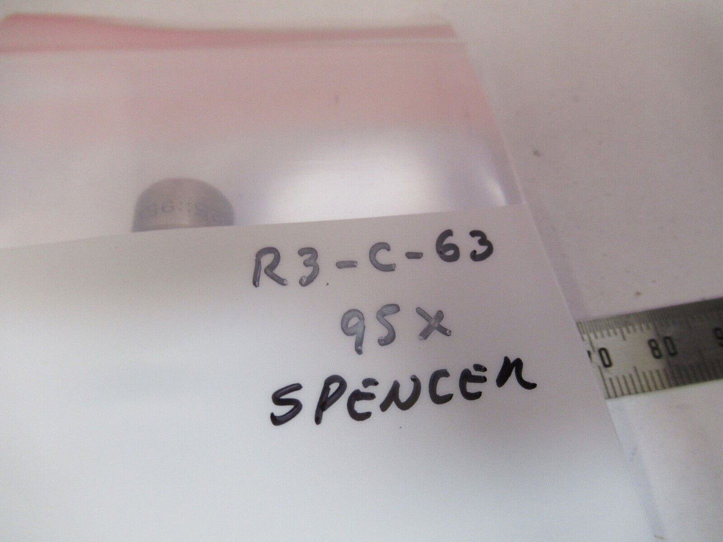 ANTIQUE SPENCER 95X OBJECTIVE MICROSCOPE PART AS PICTURED #R3-C-63