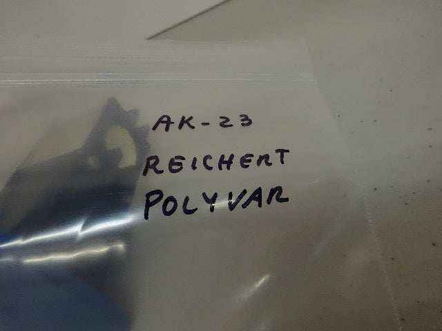 MICROSCOPE PART POLYVAR REICHERT LEICA PRISM CUBE HEAD OPTICS AS IS #AK-23