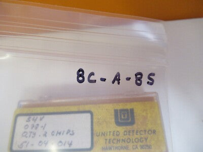 UDT UNITED DETECTOR TECHNOLOGY PHOTODIODE LOT 2 EA CHIPS LIGHT SENSOR &8C-A-85