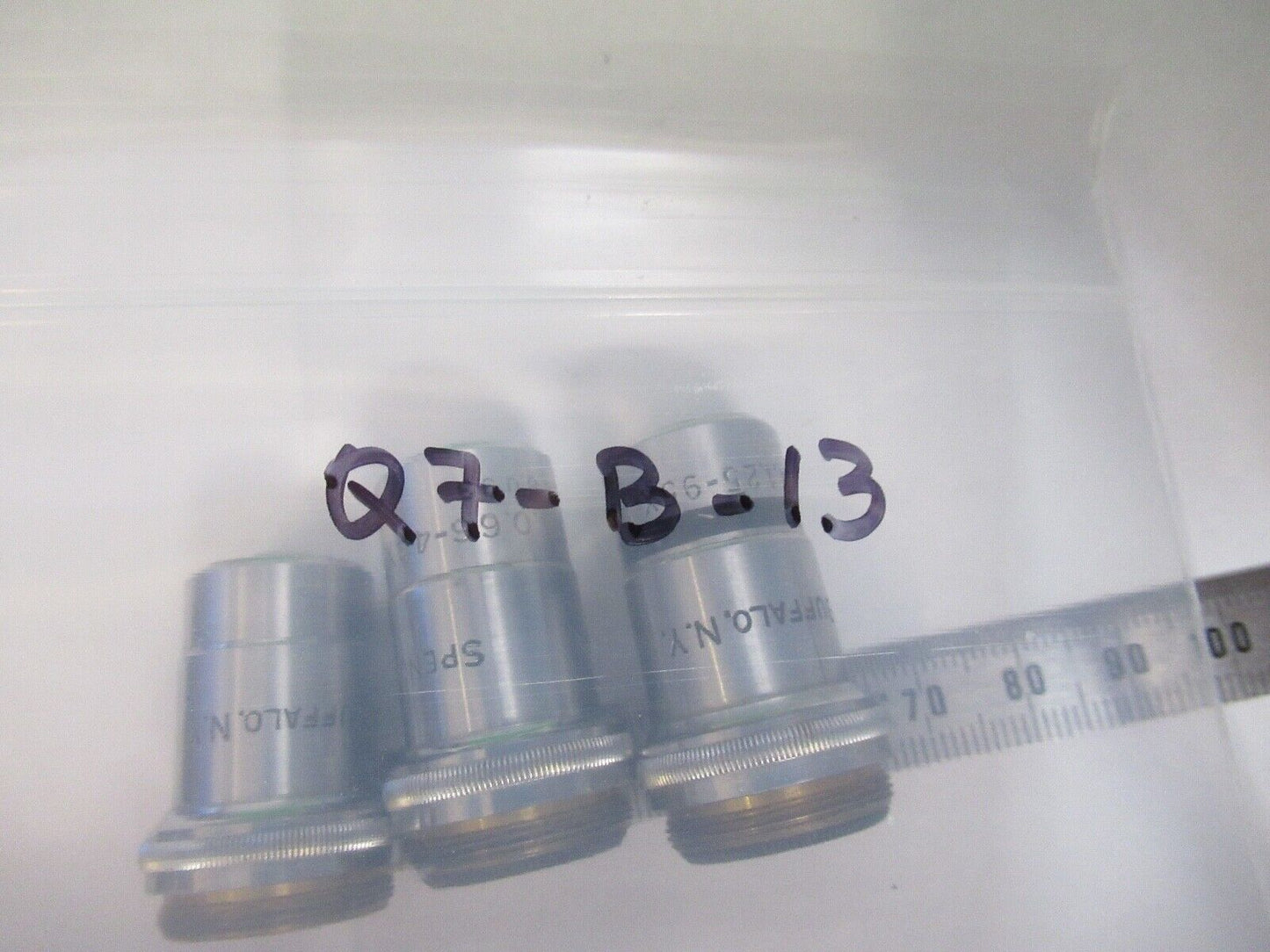 LOT OBJECTIVES SPENCER AO LENS OPTICS MICROSCOPE PART AS PICTURED Q7-B-13
