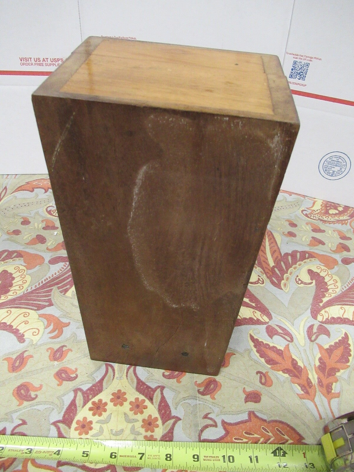 ANTIQUE WOOD CABINET EMPTY ERNST LEITZ GERMANY MICROSCOPE PART LOBBY