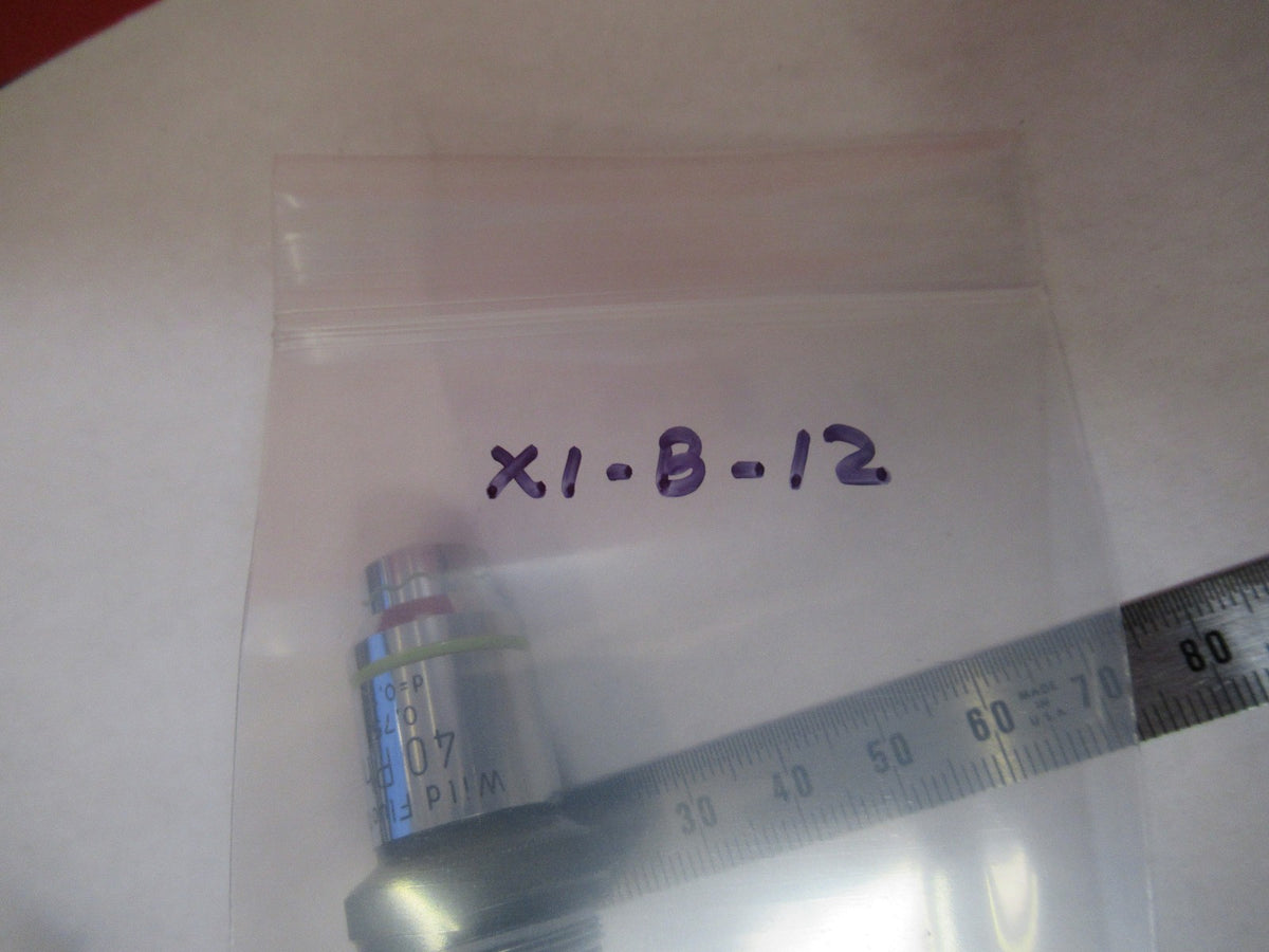 Wild Swiss Fluotar Objective 40X Microscope Part Phase AS Pic