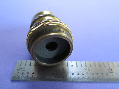 VINTAGE LEITZ WETZLAR MESSING MIKROSKOP TEIL OBJEKTIV OHNE OPTIK BIOL AS IS