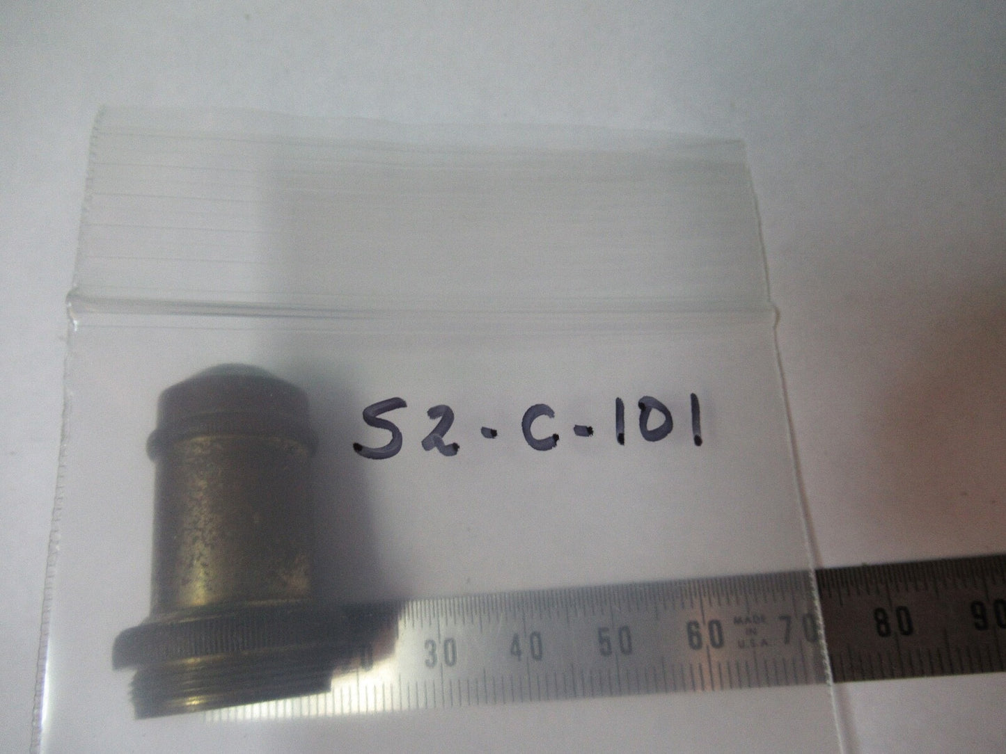 ANTIQUE ERNST LEITZ GERMANY "3" OBJECTIVE MICROSCOPE PART AS PICTURED S2-C-101